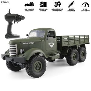 ElectricRC Car Q60 116 Truck 24G 6WD Offroad Crawler Militär armé Barn Gift Kids Toy for Boys RTR 230419