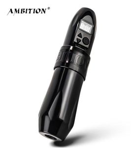 Ambition Boxster Профессиональная беспроводная тату-машинка Ручка Мощный двигатель без сердечника 1650 мАч Литиевая батарея для художника 2111264253411