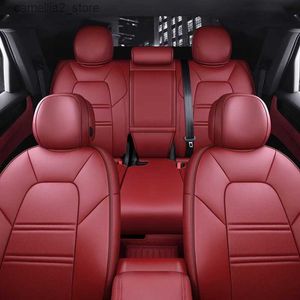 Araba koltuğu Toyota Avensis T25 RAV4 Corolla Camry için araba koltuk kapakları CHR Su geçirmez kadın özel nappa deri iç otomatik aksesuarlar Q231120