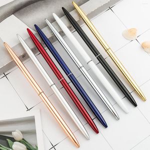 24pc/zestaw hurtowy metalowe biurko Pen Ball Point Reklama Dostosowane logo El Front Bank Prezent