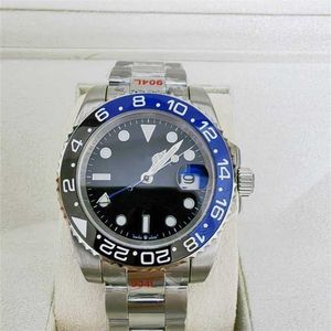 ROLAXS ZP Erkekler İzle GMT II-126710 Batman 5 renkli 40mm Seramik Yüzük Lüks Mekanik Otomatik Hareket Bilek Orijinal Kutu Kağıt Logo Var