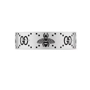 Pierścienie biżuterii designerskiej srebrna platowana pszczoła pierścionek pszczół spersonalizowana moda prosta para stylu para