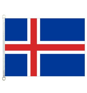 Islandia Flag Banner 3x5ft90x150cm 100 poliestru 110GSM Warp Flagowa flaga na zewnątrz 67771287