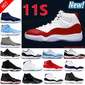 High Jumpman 11 11s Homens Mulheres Basquete Sapatos Cereja Pure Violet Cool Cinza Criado 25º Aniversário 72-10 Concord Pantone Gamma Sports Legend Blue Treinadores Sapatilhas