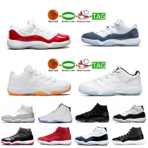 2023 new Athletic Casual Shoes jumpman 11 Metallic Silver popular basketball women men Rose Gold shoes sneakers sport Varsity Red trainer size 36-47