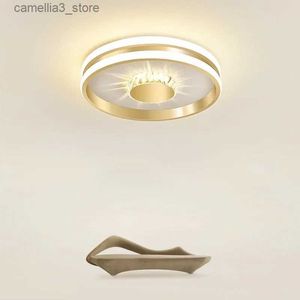 Ceiling Lights Modern Aisle LED Ceiling Light For Corridor Balconie Bedroom Bathroom Gold Black Ceiling Lamp Luxurious Indoor Lighting Fixtures Q231120