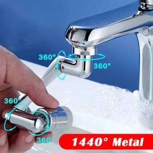 Outros torneiras chuveiros accs cobre metal 1440 ° Rotativo Extender Aerador Universal Bubbler Anti Splash Filtro Salvando o bico de água para cozinha 230419