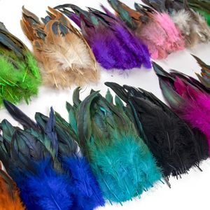 Andra evenemangsfestleveranser 1520 cm Natural Pheasant Feather Crafts Diy Carnival Accessories 50pcslot Chicken Feathers Handikraftsmycken Dekoration 231118