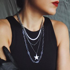 Kedjor 2023 Fashion Multilayer Necklace Bohemian Style Simple Korean Geometric Long Jewelry Factory Direct Sales