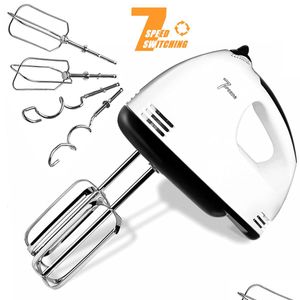 Egg Tools Electric Hand Mixer 7 Speed ​​Rostless Steel EggWhisk Inkluderar 2 Beaters Deg Hooks Robust EasyClean 230804 Drop Delivery Dhyrt