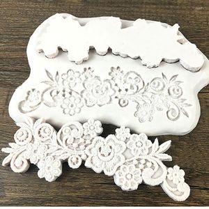 Baking Moulds European Flower Strips Silicone Mold For DIY Chocolate Cake Dessert Fondant Decoration Tool Resin Kitchenware