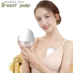 Breastpumps All-in-one Pregnant Portable Breast Pump Invisible Milk Promoter Collector Wearable Breastfeeder Electric Fully Automatic Silent Q231120