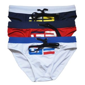 Calções de banho masculinos, cuecas de banho masculinas quentes, shorts de praia, trajes de banho