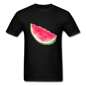 Herren-T-Shirts, Wassermelonen-Sommer-Shirt, Herren-T-Shirt, lässige T-Shirts, Baumwolle, bedruckte T-Shirts, Tops, Rabatt, kurze Ärmel, O-Ausschnitt, Kleidung, Schwarz