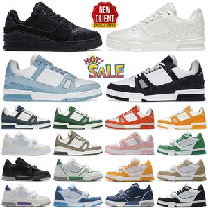 2024 heiße Männer Frauen Designer Freizeitschuhe Trainer Turnschuhe Low Schwarz Weiß Baby Blau Marine Orange Grün Tour Gelb Rosa Braun Herren Tennis Mode Outdoor Trainer