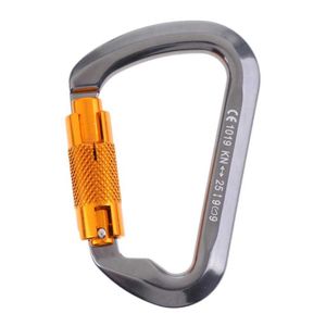 5 PCSCarabiners 25KN / 6720 LB Professional Carabiner Auto/Twist/Self Locking D Rock Climbing Karabiner Hook Keychain Outdoor Sport Tool P230420