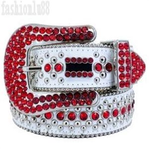 Diamentowy designerski pasek męskie luksusowe paski bb skórzane ceinture homme czarny niebieski biały bling cintura szeroki dorywczo fajne dżinsy vintage damskie paski na imprezę E23