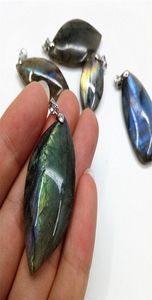 1 pz bellissimo ciondolo in cristallo di quarzo labradorite naturale ciondolo in pietra di cristallo labradorite naturale guarigione reiki per regalo6651046