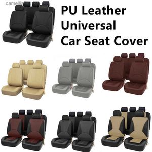 Bilstolskydd 2/5Seats Pu Leather Car Seat Covers för Honda Accord City Civic Crz Elysion Fit Jade Jazz Insight Auto Seat Cushion Cover Q231120