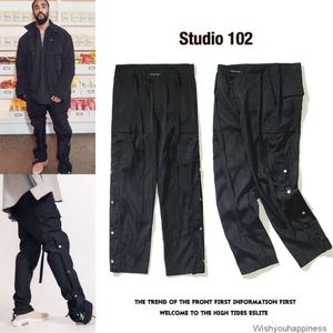 Designer-Freizeithose, Jogginghose, Street Fashion, Saison 6, Hauptlinie, Arbeitsanzug mit Riemen und Schnalle, Freizeithose, Kordelzughose, Fogs-Hose