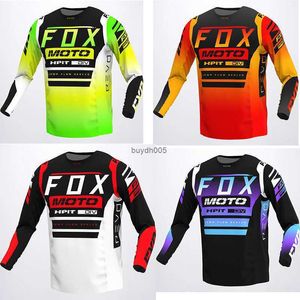 Męska koszulka 2023 Nowy styl wyścigowy Jersey Mountain Motorcycle Motorcycle Cycling Crossmax Ciclismo Ubrania dla mężczyzn Mtb Jersey MX Fox DH