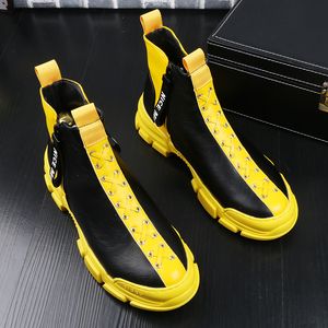 부츠 새로운 탑 타입 남자 하이 작은 흰색 신발 조수 한국 버전 캐주얼 Zapatillas Hombre B3 985