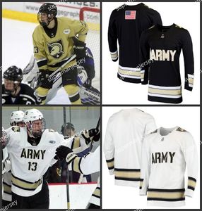 Maglia da hockey Army Black Knights John Driscoll Andrew Gilbert Ricky Lyle Reese Farrell Jake Felker Josh Bohlin Michael Sacco Owen Nolan Cucita personalizzata