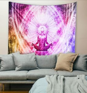 Meditation Yoga Hippie Psychedelic Mandala Tapisserie Wandbehang Home Dekoration Schlafzimmer Dekor Wohnzimmer7290123