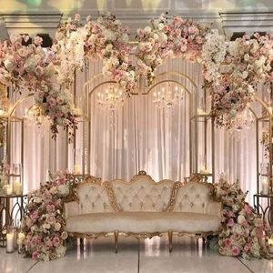 decoration 3PCS Luxury Fashion Welcome Door Frame Big Backdrop Wedding Flower Arch Stage Wall Screen Background Birthday Party Balloon Box imake827
