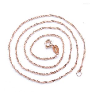 Anhänger Halsketten Verkupferung Rose Gold Silber überzogene Welle Mischreihe von Kettenhalsketten Artikel Schmuckhersteller