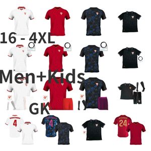 Siviglia Sergio Ramos 2023 2024 Sevillas FC maglie da calcio finale L.OCAMPOS SUSO JONG Maillot GUDELJ K.REKIK TECATITO MUNIR RAFA uomo bambini kit 23 24 maglie da calcio set top