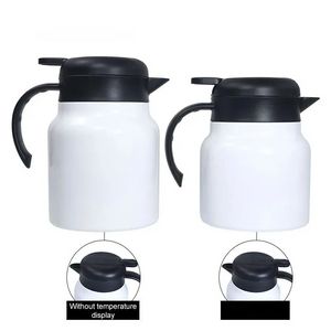 UPS sublimering termisk kaffe karaffe rostfritt stål termos pot 27oz 34oz dubbel muromgärdad tepanna med avtagbar tefilter stor kapacitet skimmer varm kaffekanna