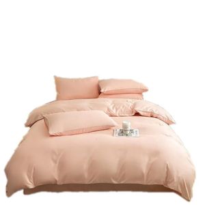 Zestawy pościeli Różowy zestaw w stylu nordyckim dla dzieci i dorosłych podwójne łóżko Duża czteroczęściowa kołdra poduszka 231118