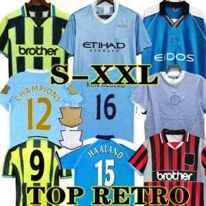 TOURE YAYA BALOTELLI 12 قمصان كرة القدم في المدينة القديمة 1972 Classic Final 2011 2012 man KUN AGUERO DICKOV TEVEZ HAALAND GOATER 98 99 01 قميص كرة القدم خمر KOMPANY 88 89