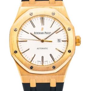 Audemar Pigue Orologio Royal Oak Cronografo Orologi Piglet Quadrante Argento Cinturino in caucciù 15400OR - Oro rosa WN-XIKC WN-W7OG