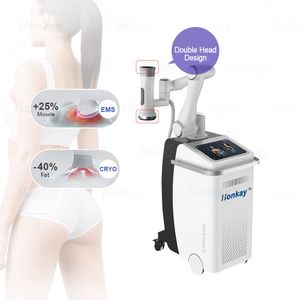 Macchina dimagrante robotica intelligente Impulso elettromagnetico ad alta intensità EMS + Cryo Stimolatore muscolare per la perdita di grasso Apparecchiatura di bellezza per la rimozione della cellulite con braccio robotico