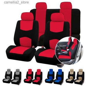 Car Seat Covers AUTOYOUTH Full Set Car Seat Cover Multiple Colors Seat Protection Cover Vehicle Seat Covers Universal Car Accessories Q231120