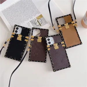 Capa de telefone de designer mais vendida para iPhone 14 13 12 11Pro Max L Brand Luxury Leather Fashion Protective Case