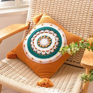 Pillow Ins Romantic Sue Knitted Throw Office Sofa Bedroom Waist Car Household Big