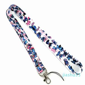 Fashion Stitchs Anime Keychain Ribbon Lanyards for Keys ID Card Phone Straps Hanging Rope Lariat Students Badge Holder