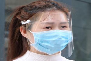 Antifog protective mask HD transparent child adult full face splashproof mask fumeproof face cap Wy4428811604