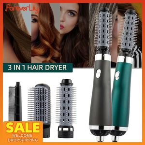 Hair Straighteners 3 in 1 Hair Dryer Brush Hair Curler Straightener Comb Rotating Hair Curling Styling Tools Professional Hair Salon Blow Dryer 231120