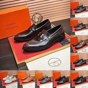 67 Model Men Skórzowe buty Oxford Designer Sukiety Stylowe dżentelmeńsko luksusowe formalne buty buty ślubne eleganckie patentowe skórzane mokasyny