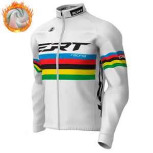 Cycling Jersey Sets Brazil ERT Winter Cycling Jacket Fleece Thermal Long Sleeve Bicycle Clothing Outdoor Wind Warm Jersey Coat MTB Bike Racing Suit 231120