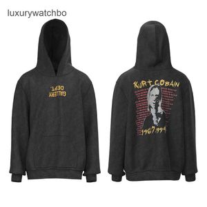 Męskie swetry projektant Gallers Streetwear Dept Fashion Hoodie Men American High Street Brand Deptvintage Washable Old Movie Bohater Sweater Hoodie S5pi