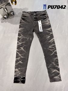 Jeans designer per pantaloni da uomo jeans viola uomini in difficoltà bicchetta per le donne in denim denim grigio grigio dritto designer designer joggers pantalone maschile 29 40 599