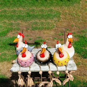 Dekorativa föremål figurer keramiska kyckling hilde trädgård dekoration djur figur plug keramik handcraft landskap prydnad miniatyrer yj 230419