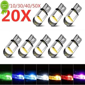 Car LED T10 W5W Canbus Glass COB 6000k Reading Dome Lamp Marker Wedge License PlateLight Bulb 168 194 192 DC 12V White Blue Red