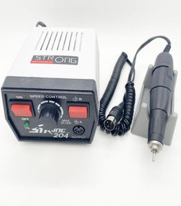 Nagelbohrer-Zubehör STRONG 204 Power Control Box Handstück 102L 65W 35000rpm Elektrische Bohrer Maniküre Maschine Pediküre Equipm9448337