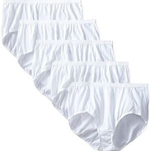 Women's Panties M XL 2XL 5XL Plus Size Women's Cotton Briefs Lady's Underwear Panties 100%Cotton Pure White Black 5Pcs/lot 230420